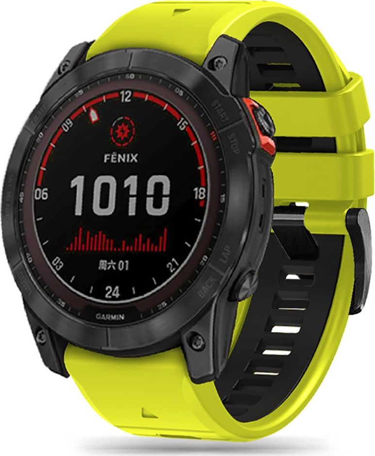 TECH-PROTECT ICONBAND PRO GARMIN FENIX 5X / 5X PLUS / 6X / 6X PRO / 7X / 8 / 8 PRO (51 MM) LIME/BLACK