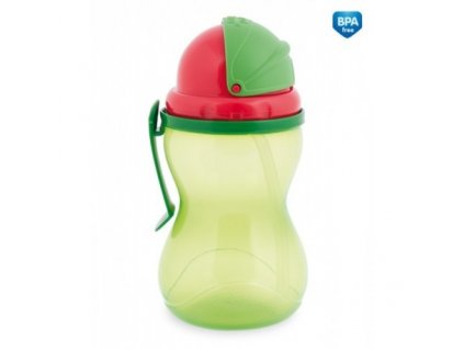 4028 canpol babies sportovni lahev se slamkou 370ml zelena