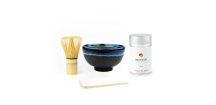 Matcha čaj set - BIO Jimen 50g (plechovka) čierna