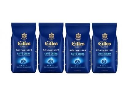 Eilles Kaffee Röstmeister Café Crema, zrnková káva 4x1 kg-VÝHODNÉ BALENÍ
