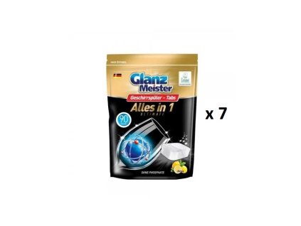 Glanz Meister tablety do myčky all in 1 - 7x90ks-VÝHODNÉ BALENÍ