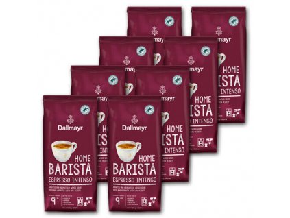 Dallmayr Barista Caffe Espresso Intenso zrnková káva 8x1 kg-VÝHODNÉ BALENÍ