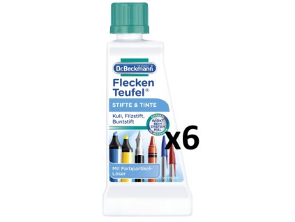 Dr. Beckmann ďáblík na odstraňování skvrn z inkoustu a tužek, 6x50 ml-VÝHODNÉ BALENÍ