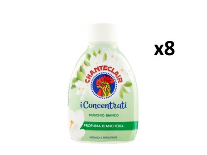 Chanteclair koncentrovaný parfém na prádlo s vůní Muschio Bianco 8x220 ml- VÝHODNÉ BALENÍ