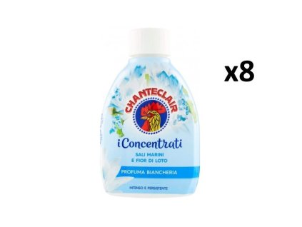 Chanteclair koncentrovaný parfém na prádlo s vůní mořské soli a lotosových květů 8x220 ml- VÝHODNÉ BALENÍ