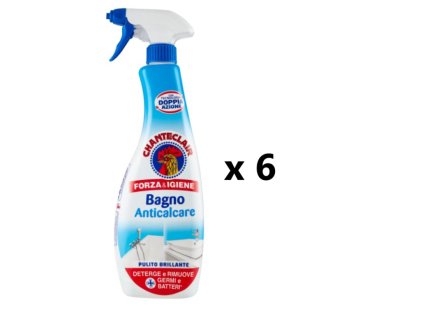Chanteclair Odstraňovač vodního kamene do koupelen 6x625 ml- VÝHODNÉ BALENÍ