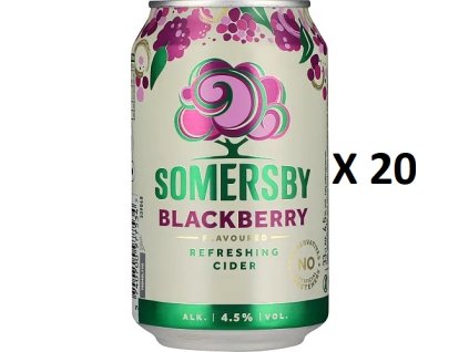 Somersby Blackberry Cider 4,5%, 20x330 ml- VÝHODNÉ BALENÍ