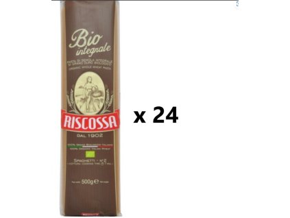 Riscossa BIO celozrnné špagety 24x500 g - VÝHODNÉ BALENÍ