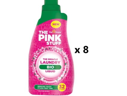 The Pink stuff zázračný prací gel Laundry Detergent BIO, 30 dávek, 8x960 ml - VÝHODNÉ BALENÍ
