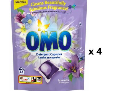 Omo Kapsle na praní Universal s vůní levandule 4x42 ks - VÝHODNÉ BALENÍ
