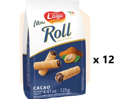 Gastone Lago Mini trubičky s kakaem 12x125 g - VÝHODNÉ BALENÍ