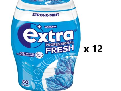 Wrigleys Extra Professional Fresh Strong Mint žvýkačky 12x50 ks - VÝHODNÉ BALENÍ