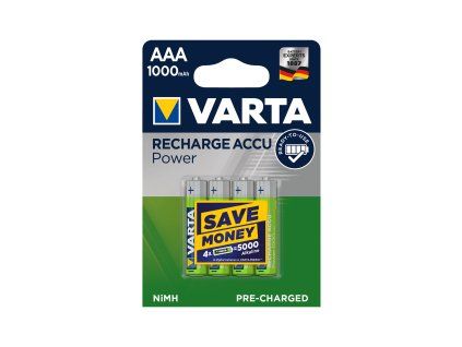 Nabíjecí baterie VARTA AAA 1000mAh 4ks/bl,