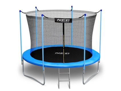 Vrtna trampolina 252 cm s unutarnjom sigurnosnom mrežom i ljestvama Neo-Sport J-NS-08W181
