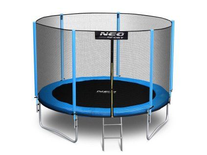 Trampolin 252 cm s vanjskom sigurnosnom mrežom i ljestvama Neo-Sport J-NS-08Z181