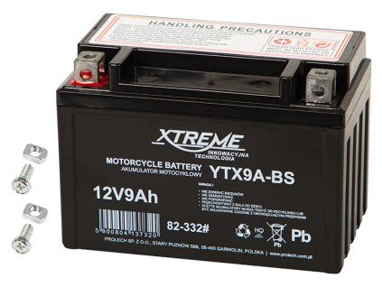 Motorkerékpár akkumulátor 12V 9Ah XTREME 82-332
