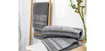 Bambusowy ręcznik BAMBOO 50x90 cm szary, 70% włókno bambusowe | 30% bawełna