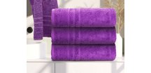 Ręcznik kąpielowy Classic 70 x 140 cm fioletowy, 100% bawełna