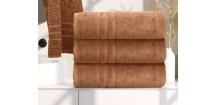 Ręcznik kąpielowy Classic 70 x 140 cm brązowy, 100% bawełna