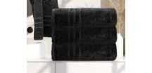 Ręcznik kąpielowy Classic 70 x 140 cm czarny, 100% bawełna