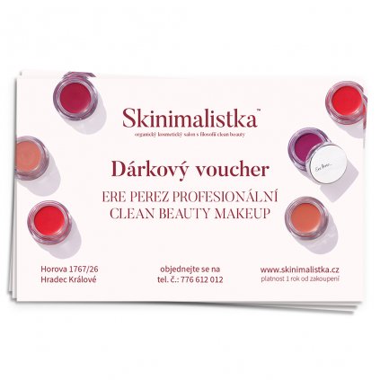 Dárkový Poukaz na kosmetiku "Ere Perez Profesionální Clean Beauty Makeup"