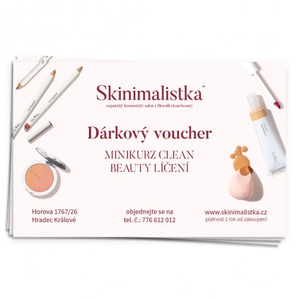 Dárkový Poukaz na kosmetiku "Minikurz Clean Beauty Líčení"