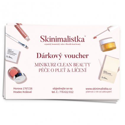 Dárkový Poukaz na kosmetiku "Minikurz Clean Beauty Péče o pleť & Líčení"