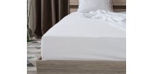 Jersey plahta bijela 200 x 220 cm