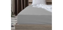 Jersey plahta EXCLUSIVE svijetlo siva 200 x 220 cm