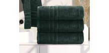 Ručnik Comfort 70 x 140 cm tamno zelena, 100% pamuk