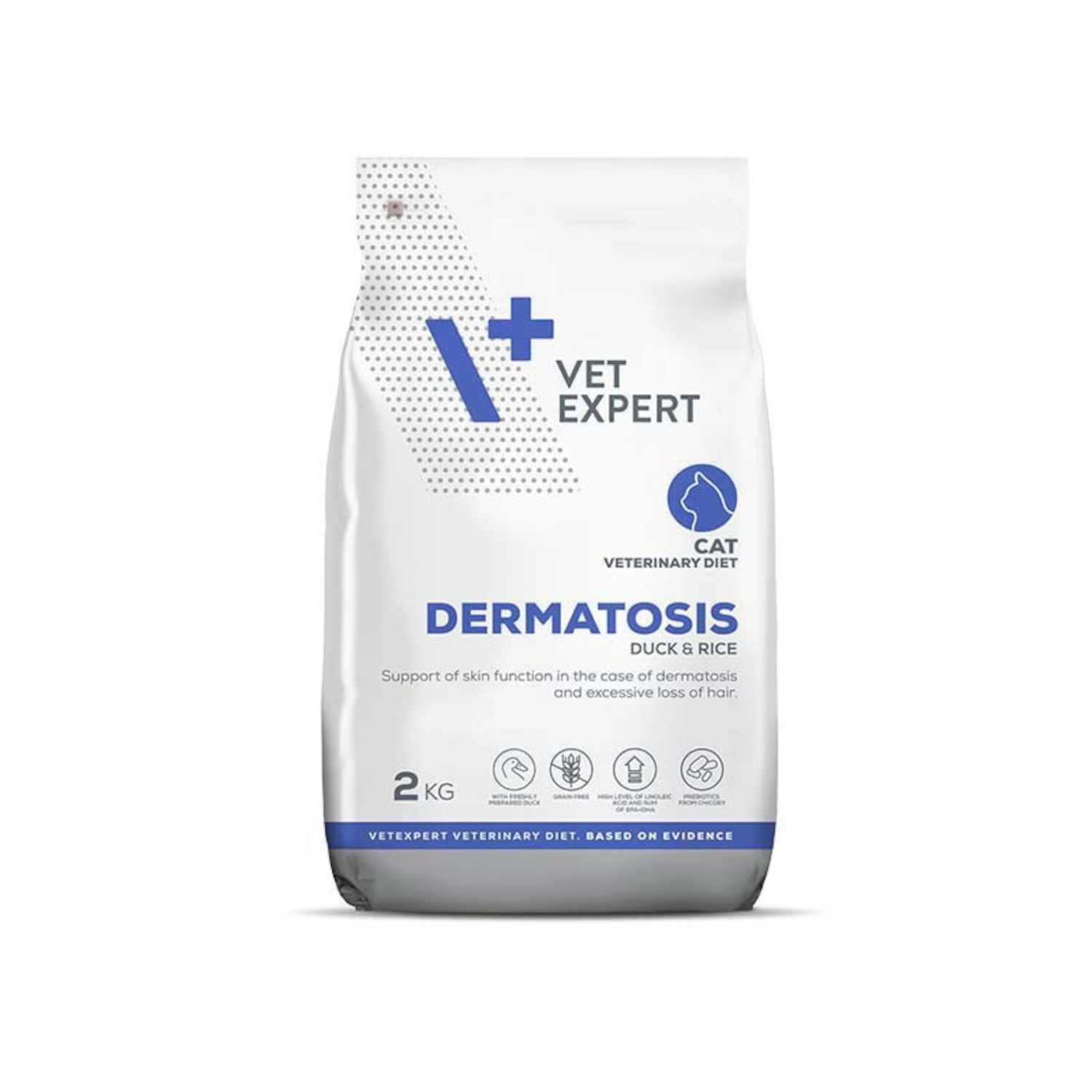 DERMATOSIS CAT kachna a rýže suché veterinární granule pro kočky