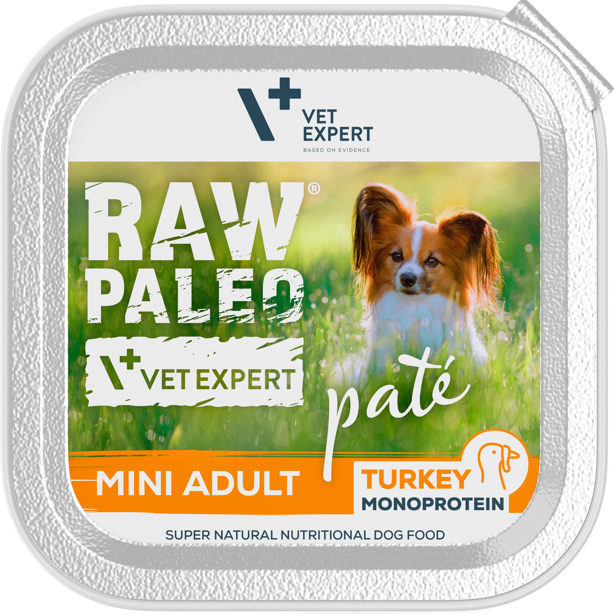 RAW PALEO PATÉ MINI ADULT TURKEY - paštika z krůtího masa pro dospělé psy 150 g