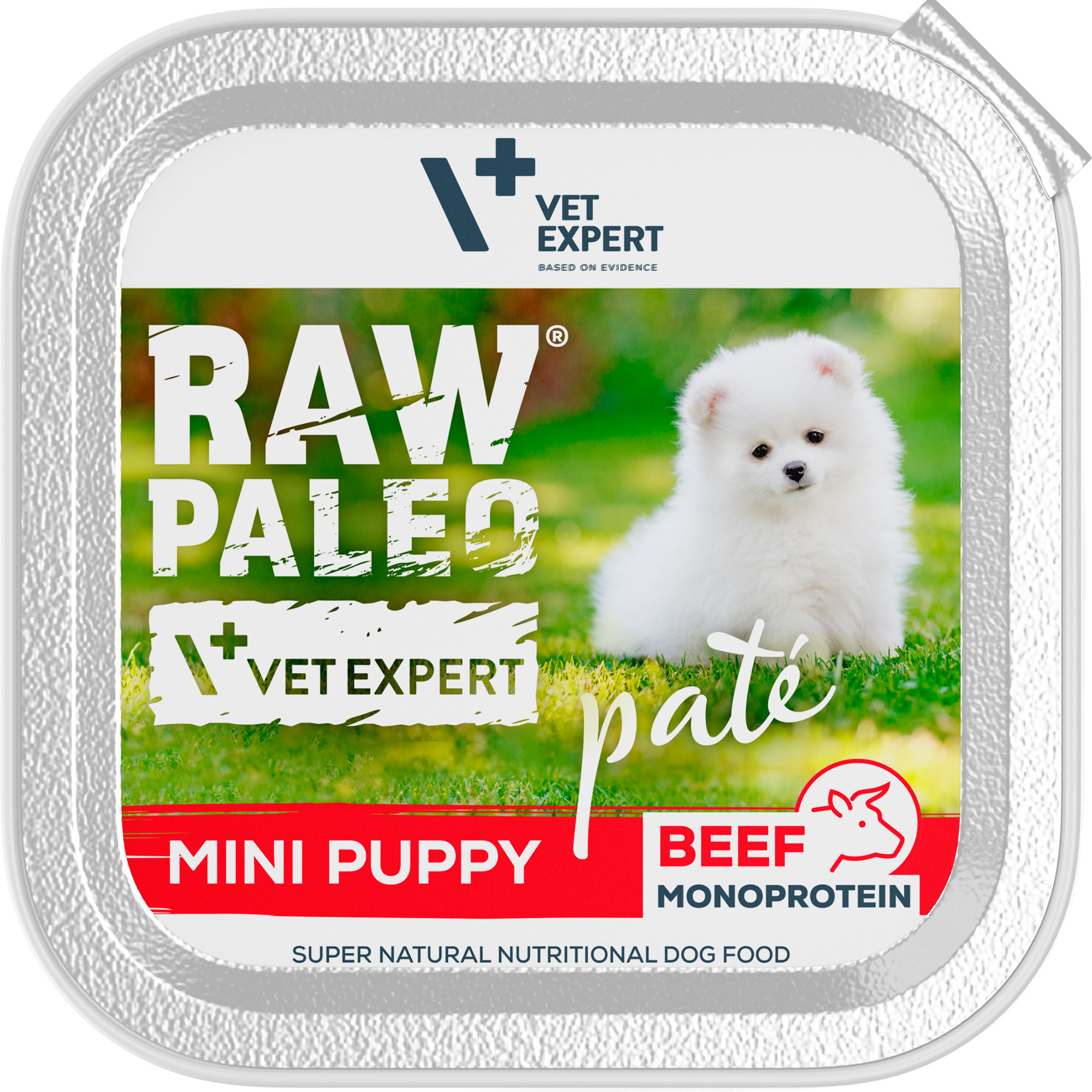 RAW PALEO PATÉ MINI PUPPY BEEF - paštika z hovězího masa pro štěňata 150 g