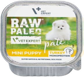 RAW PALEO PATÉ MINI PUPPY Turkey - paštika z krůtího masa pro štěňata 150 g