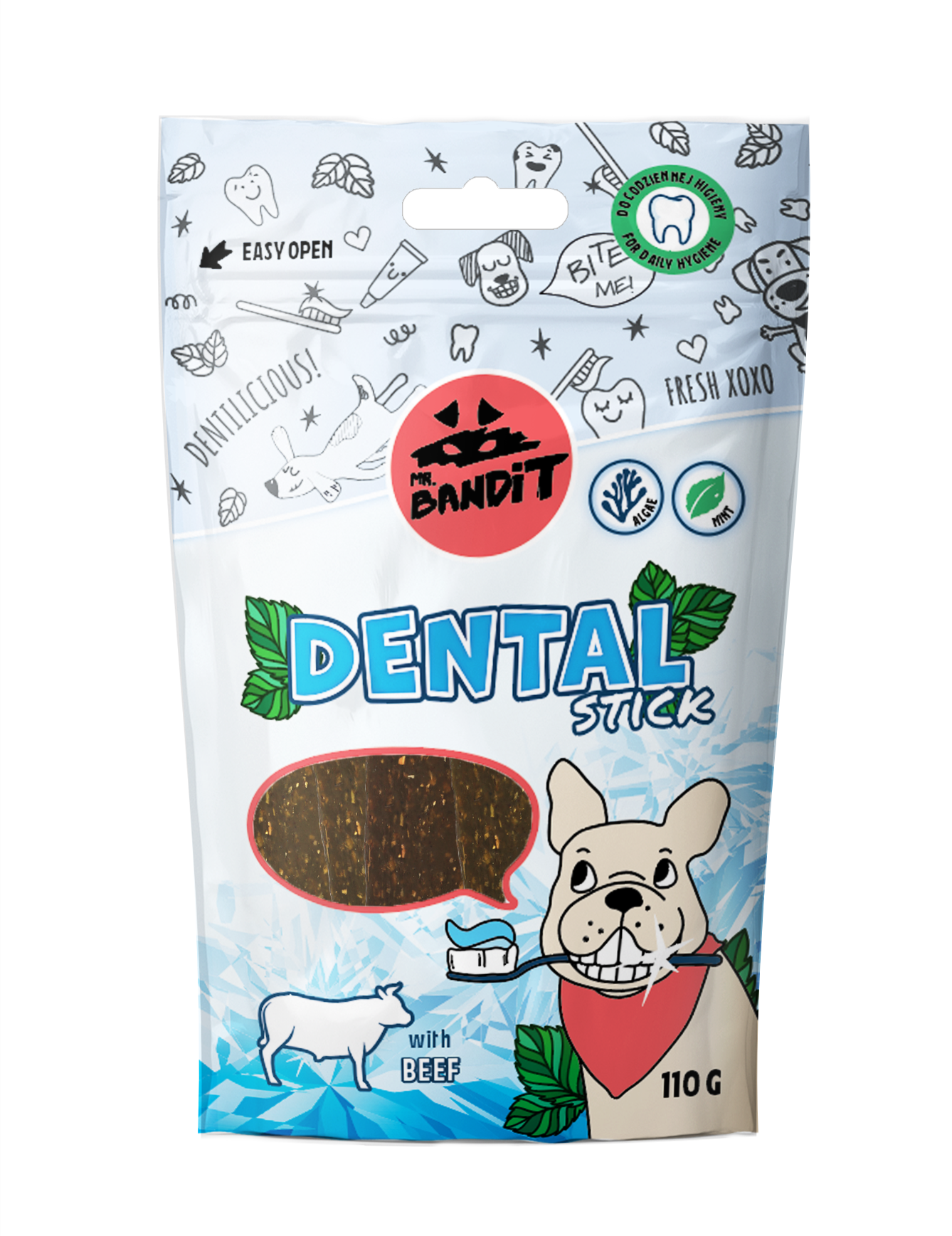 Mr.Bandit Dental Sticks Hovězí 110 g