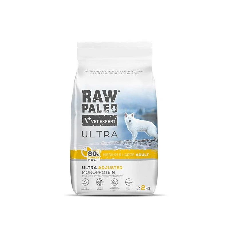 RAW PALEO ULTRA TURKEY ADULT MEDIUM/LARGE - suché granule s krůtím masem pro dospělé psy středních a velkých plemen