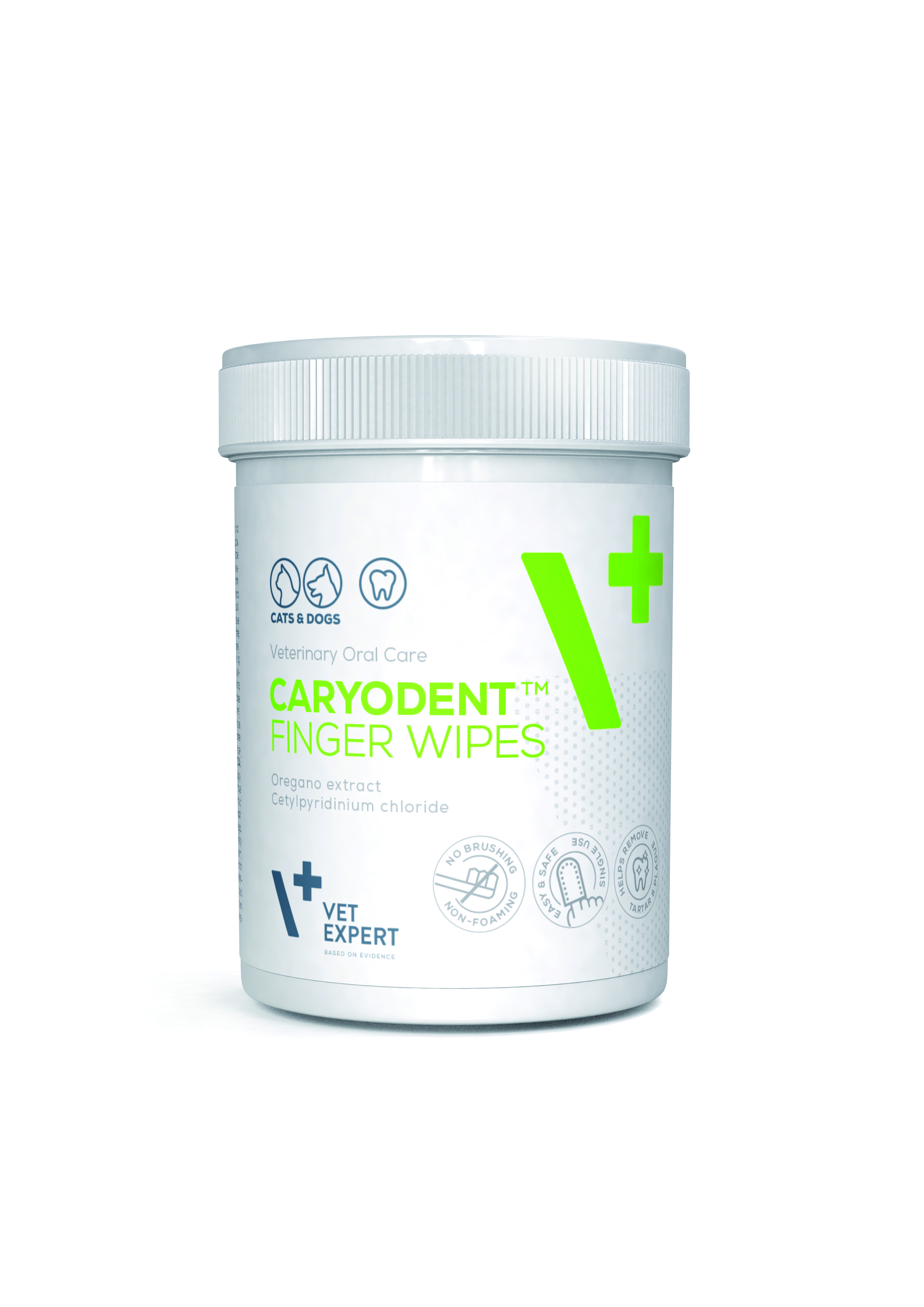 CARYODENT FINGER WIPES - ubrousky na prst pro pohodlné čištění zubů
