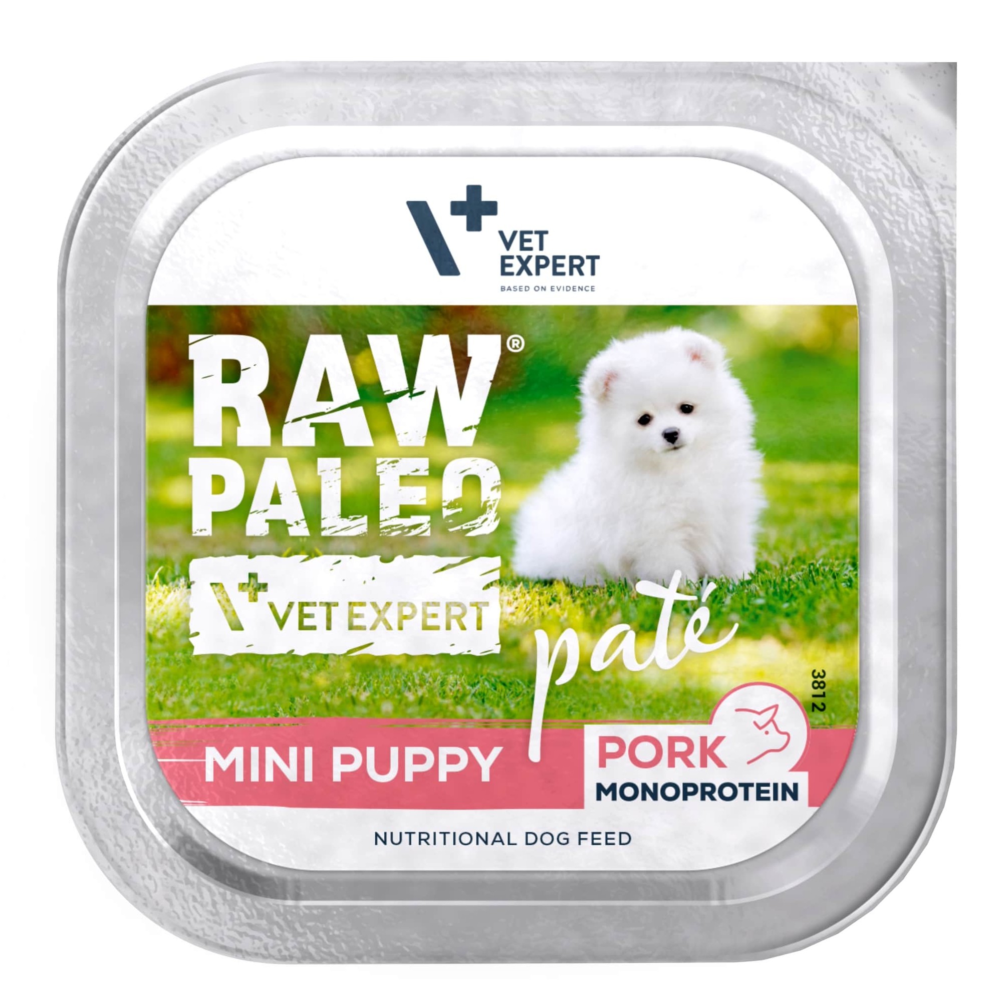 RAW PALEO PATÉ MINI PUPPY PORK - paštika z vepřového masa pro štěňata 150 g