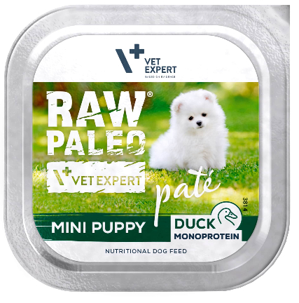 RAW PALEO PATÉ MINI PUPPY DUCK - paštika z kachního masa pro štěňata 150 g