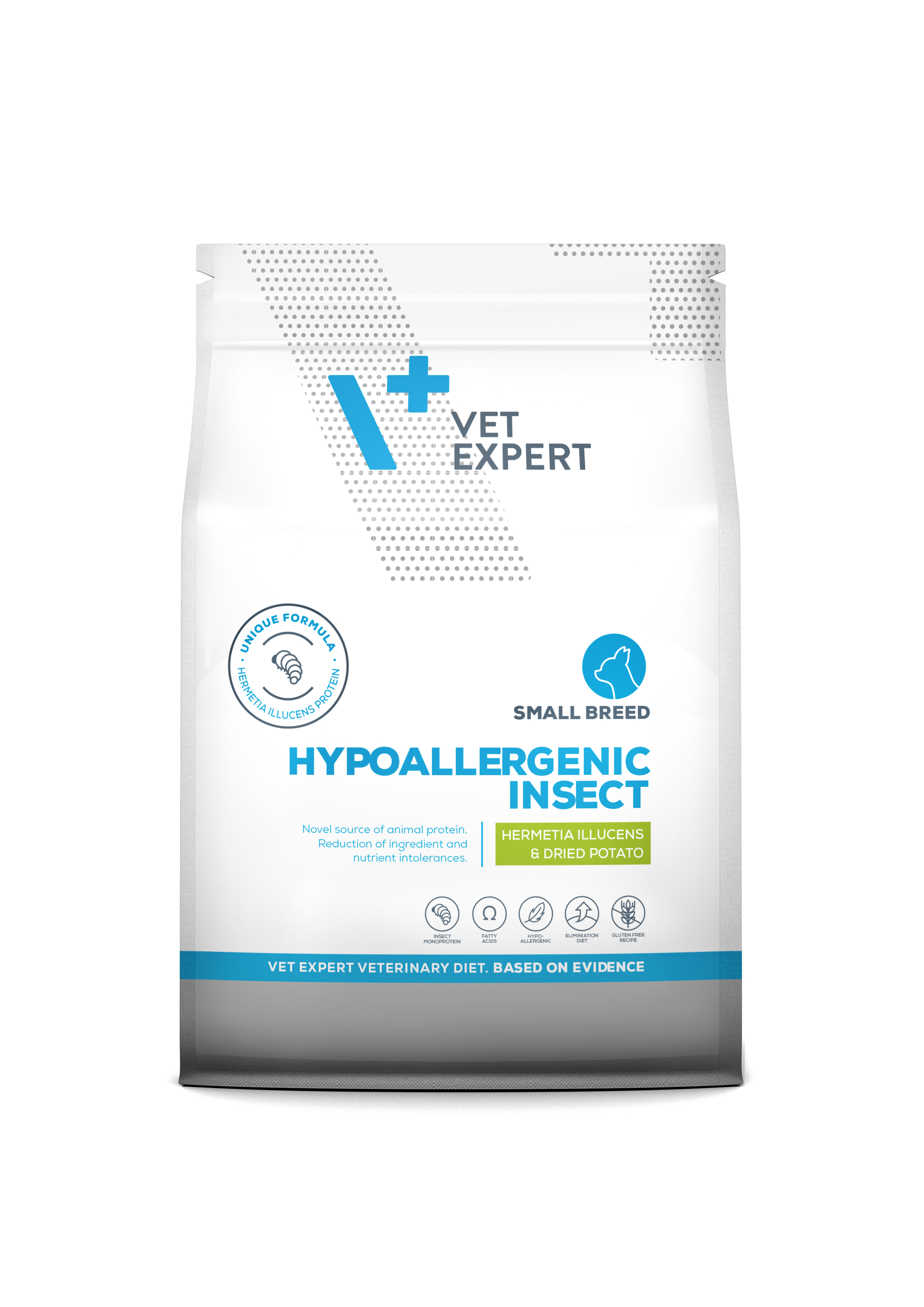 HYPOALLERGENIC INSECT BÍLKOVINY - hypoalergenní suché krmivo pro psy malých plemen - hmyz a brambory
