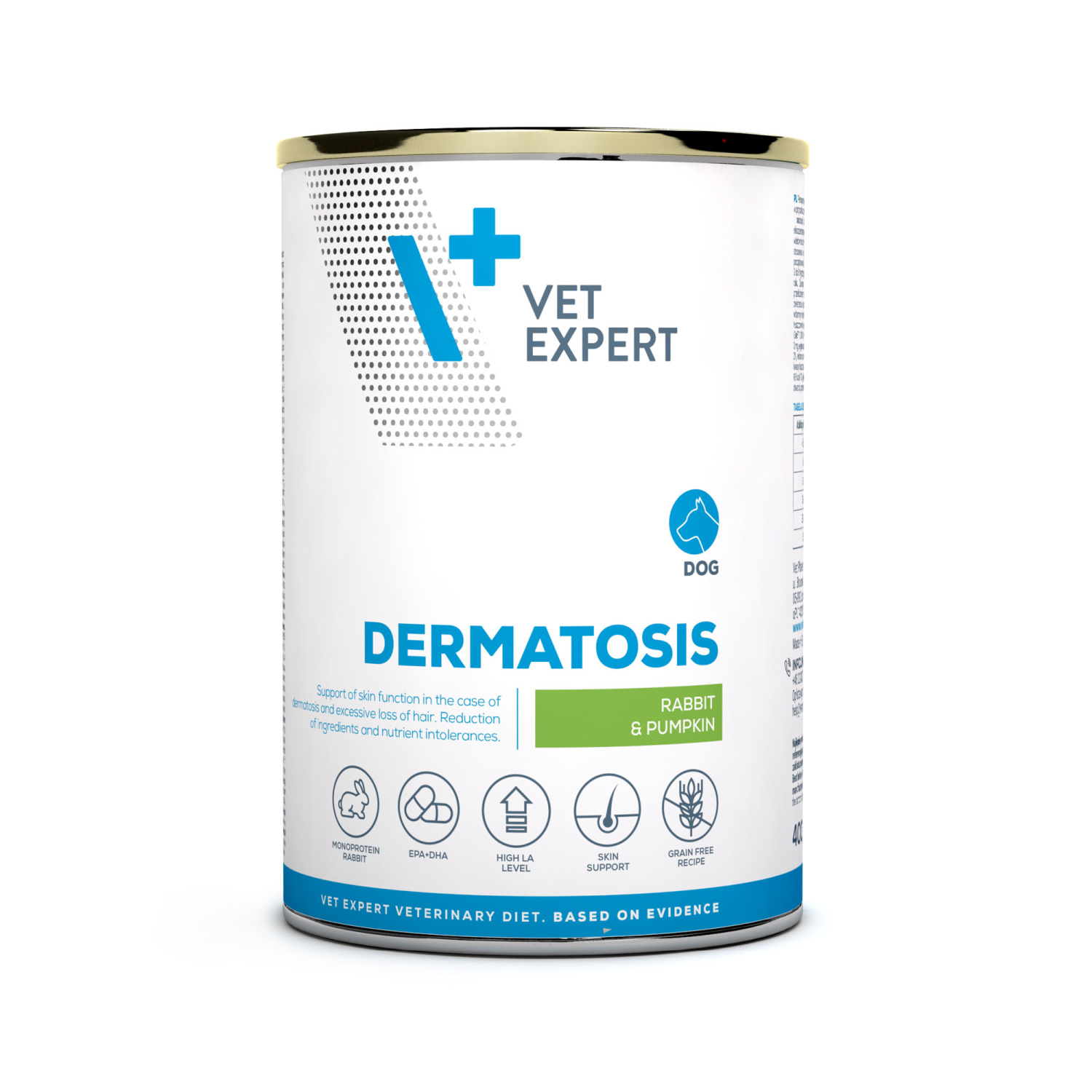 DERMATOSIS RABBIT&PUMPKIN - mokré veterinární krmivo pro psy 400g