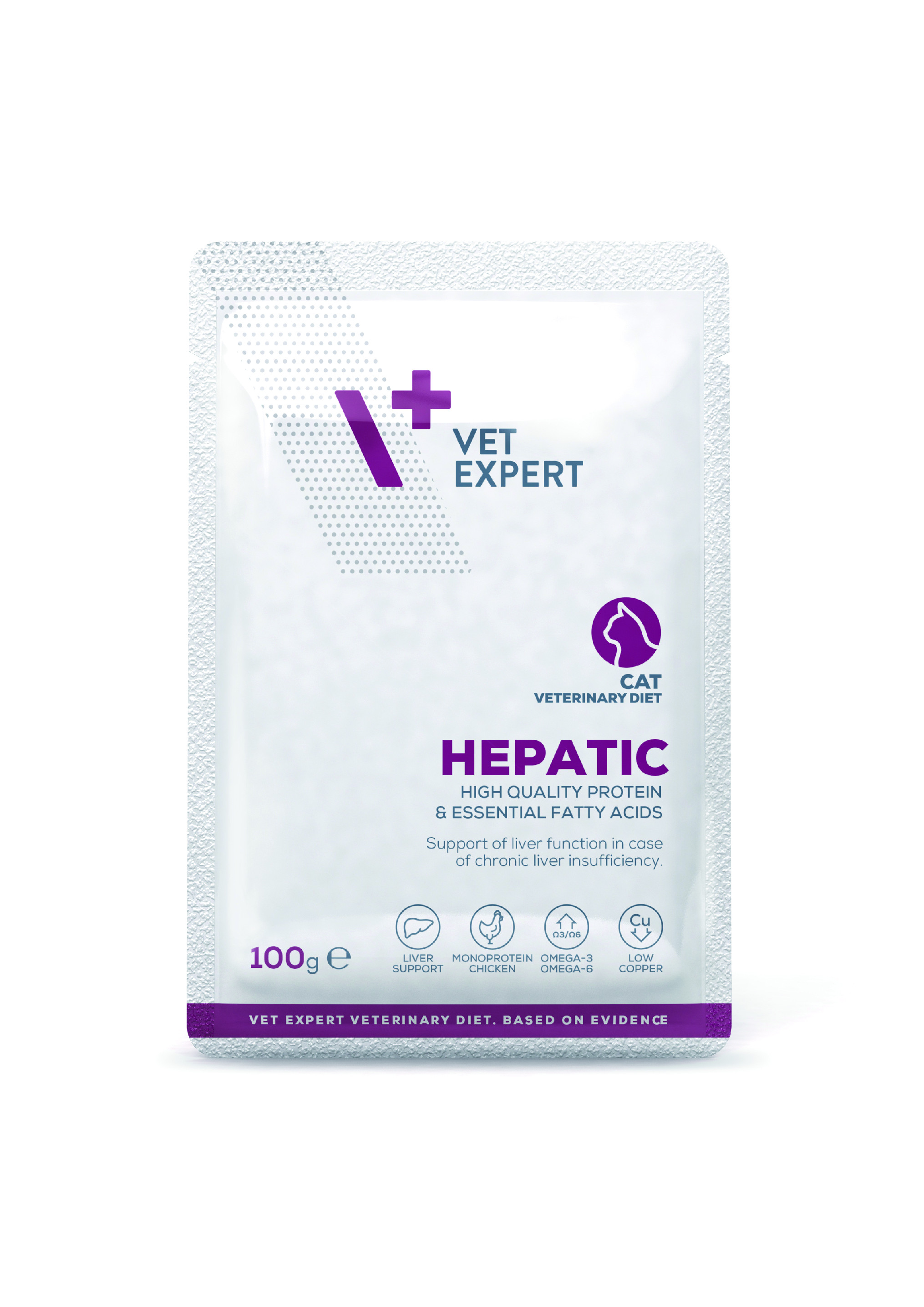 HEPATIC CAT -  vlhké dietní krmivo pro kočky 100g - nové balení v kapsičkách