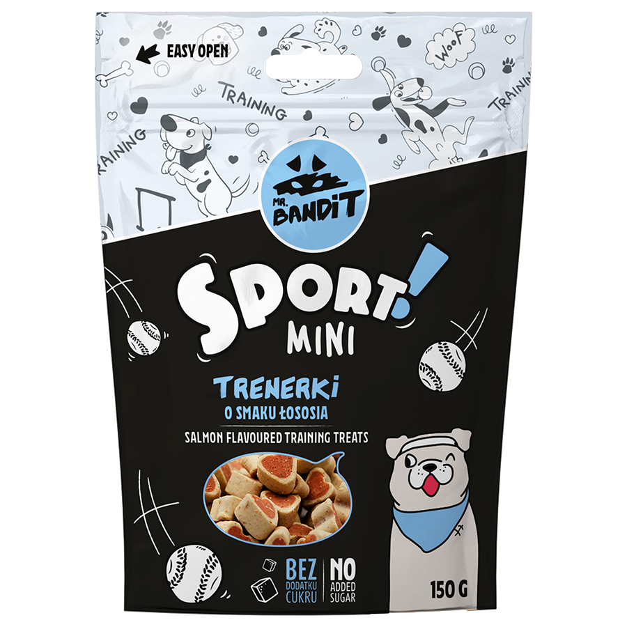 Mr.Bandit  SPORT MINI - tréninkové pamlsky  příchutí lososa 150 g