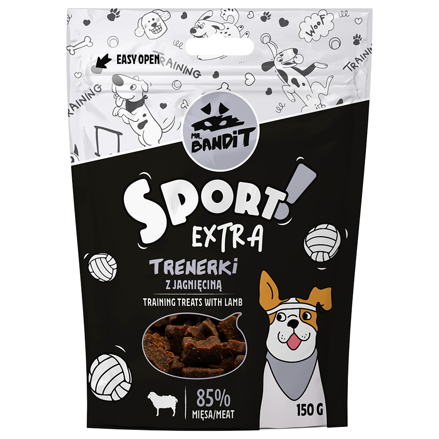 Mr.Bandit SPORT EXTRA - tréninkové pamlsky s příchutí  jehněčího masa 150 g