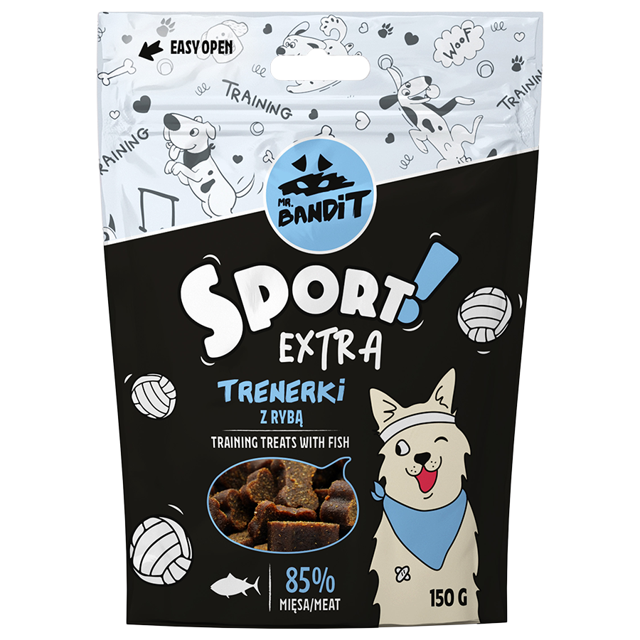 Mr.Bandit SPORT EXTRA - tréninkové pamlsky s příchutí rybího masa 150 g