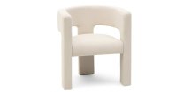 Světle béžové designové křeslo ALPAH E