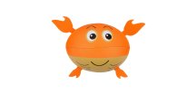 Neoprenový míč do vody CRAB ø 17 cm, oranžový