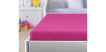 Jersey prostěradlo do dětské postýlky EXCLUSIVE 60x120 cm purpurové