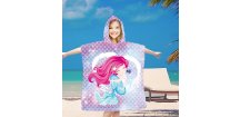 Dětské pončo MERMAID růžové 60x90 cm