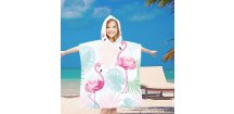 Dětské pončo FLAMINGO barevné 60x90 cm